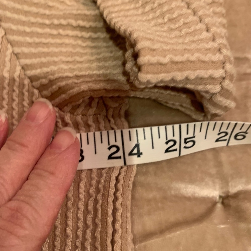 Zenana Outfitters Ribbed Short Sleeve Top - Tan - Picture 3 of 9